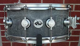 DW / USA Collectors 6 1/2x14"  Concrete shell  w/ Satin Chrome hardware Snare Drum  